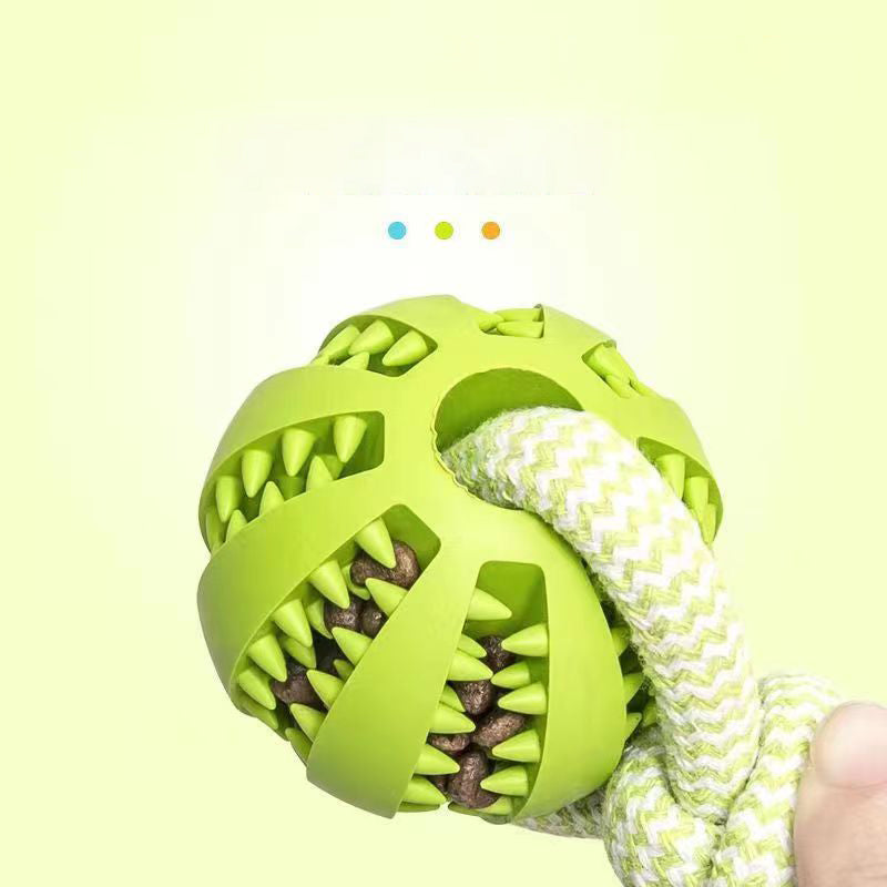 Rope 'n Roll: Interactive Treat-Leaking Chew Toy for Dogs