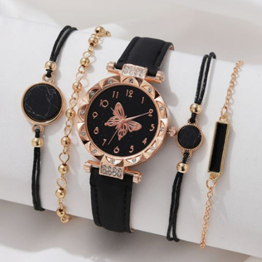 Elegance Ensemble: Women's Fashion Watch and Bracelet Set