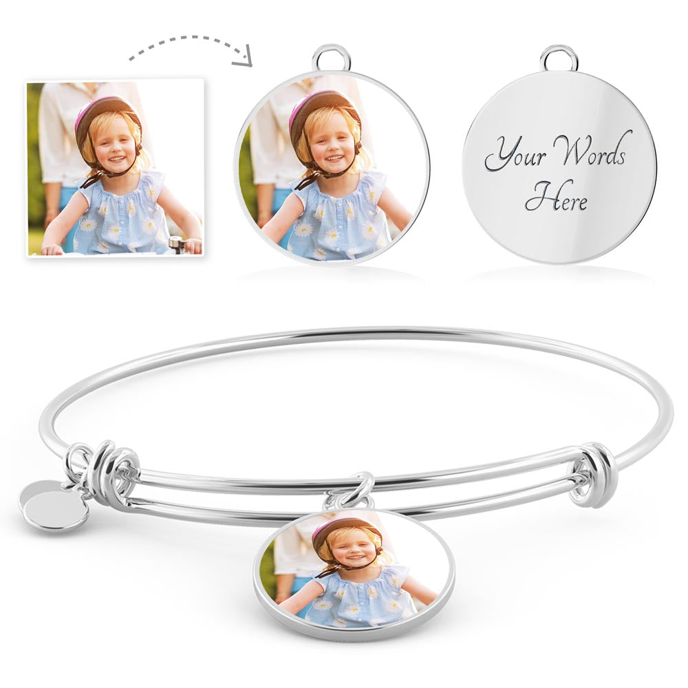 Circle Bangle with Message Card - I Choose You