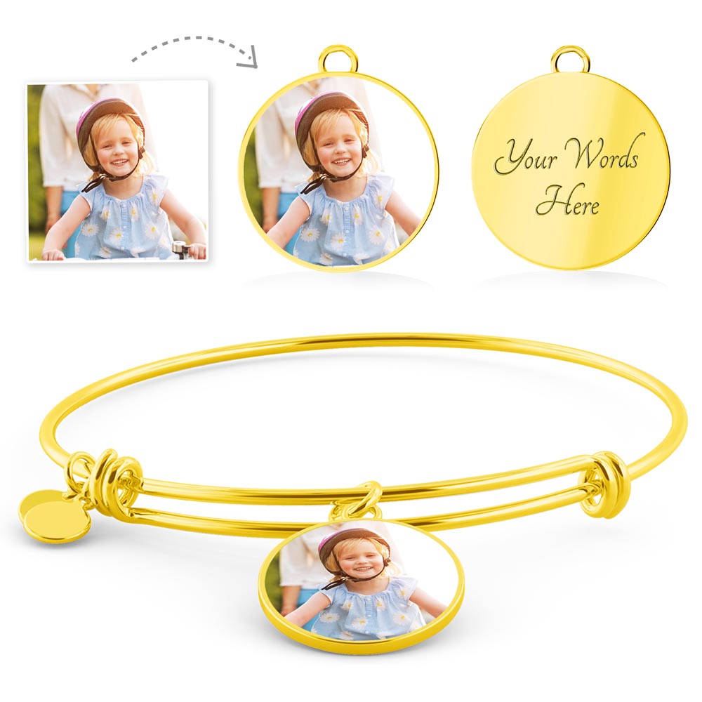 Circle Bangle with Message Card - Forever With You