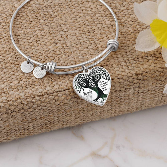 Luxury Heart Bangle - Family