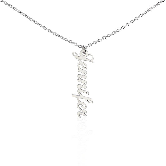 Personalized Vertical Name Necklace