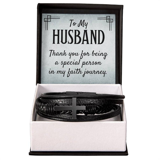 Cross Bracelet - To My Husband