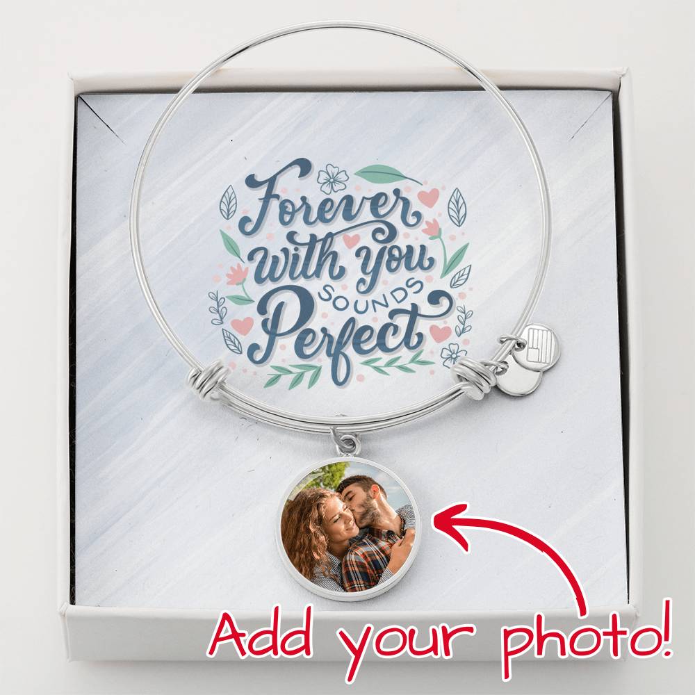 Circle Bangle with Message Card - Forever With You