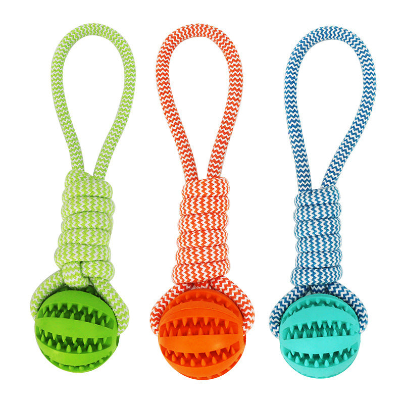 Rope 'n Roll: Interactive Treat-Leaking Chew Toy for Dogs