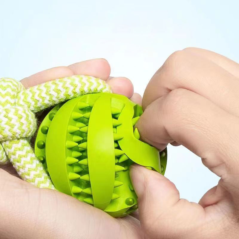 Rope 'n Roll: Interactive Treat-Leaking Chew Toy for Dogs