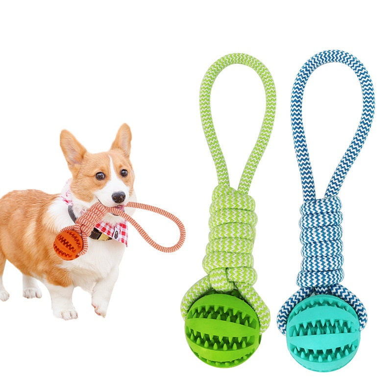 Rope 'n Roll: Interactive Treat-Leaking Chew Toy for Dogs