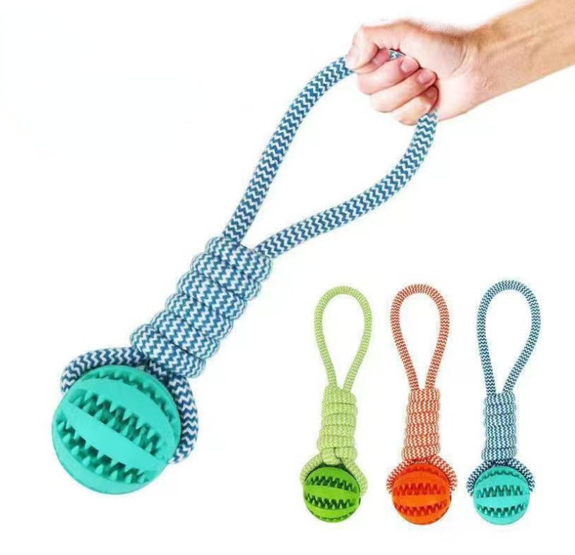 Rope 'n Roll: Interactive Treat-Leaking Chew Toy for Dogs