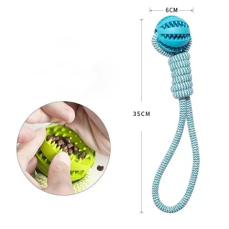 Rope 'n Roll: Interactive Treat-Leaking Chew Toy for Dogs